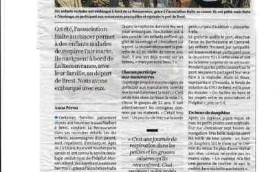 Des enfants malades s’évadent une journée sur la Recouvrance – Le Télégramme