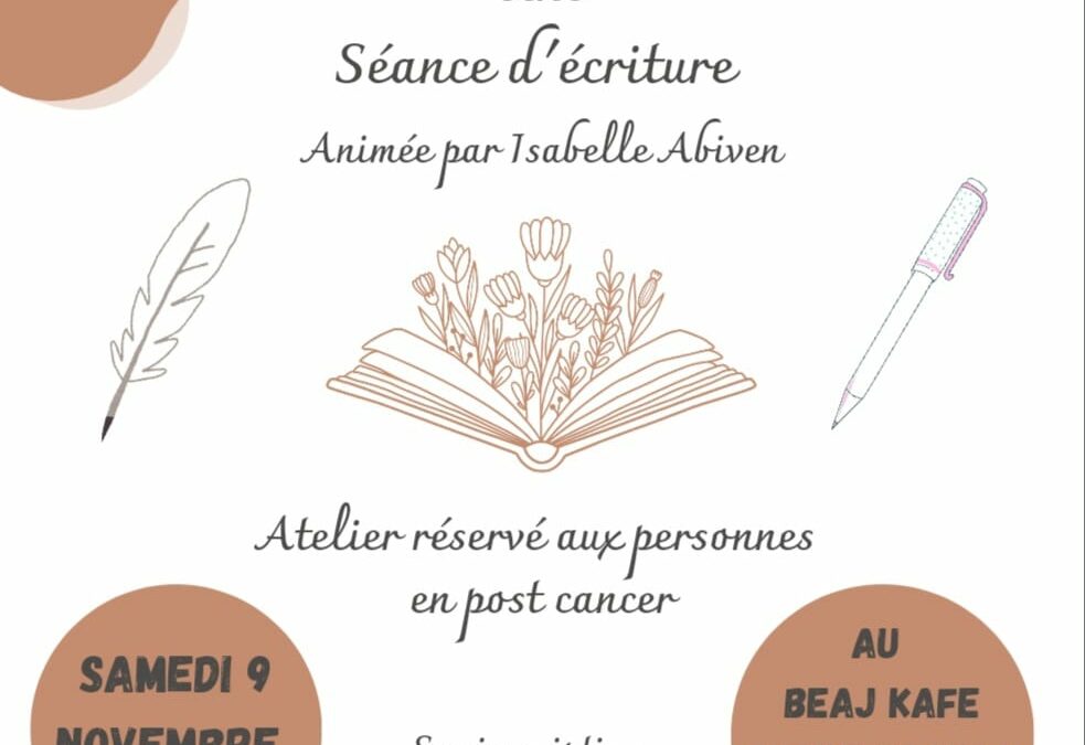 Résilience Atelier d’écriture Samedi 9 novembre 24
