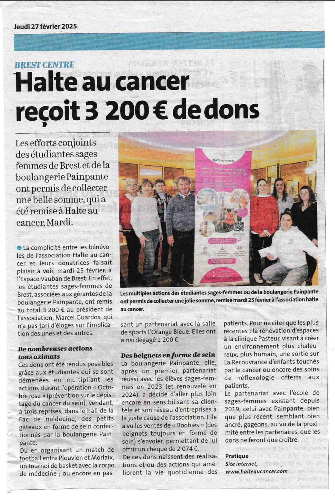 actus halte au cancer fevrier 2025