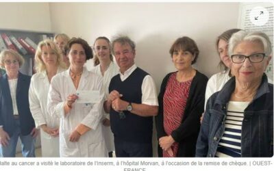 À Brest, Halte au cancer soutient un laboratoire très innovant Article du Ouest France