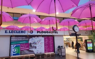 Association Halte Au Cancer – parapluies pour octobre rose